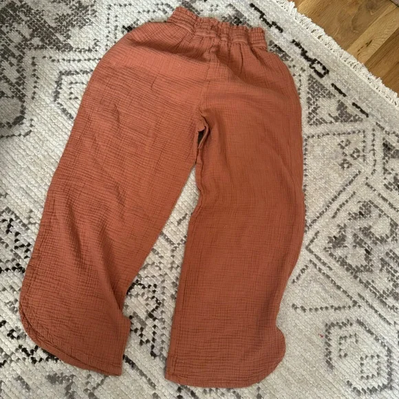 MARINE LAYER | Corinne Wide Leg Pant in Burnt Siena / Sise S - Picture 9 of 11